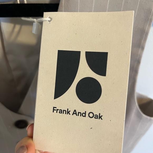 Pinstriped Vest in Oxford Tan - Picture 3 of 9